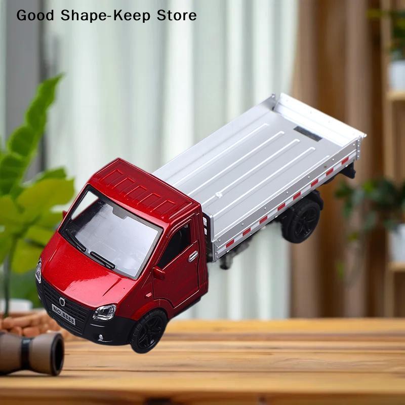 1/36 Scale Alloy Pullback Three-door Truck, Stylish Design, Can Carry Cargo Boy's Toy Die-cast Metal Kids Toy Transport Truck