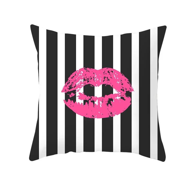 Valentine's Day Cushion Cover Romantic Wedding Party Decorations Print Cushion Cover Pillowcase Valentine's Day Gift