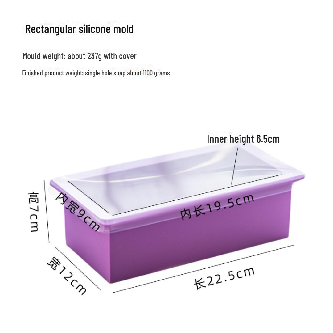 

Силиконовая форма для мыловарения холодным способом своими руками с крышкой (600г/1100г)