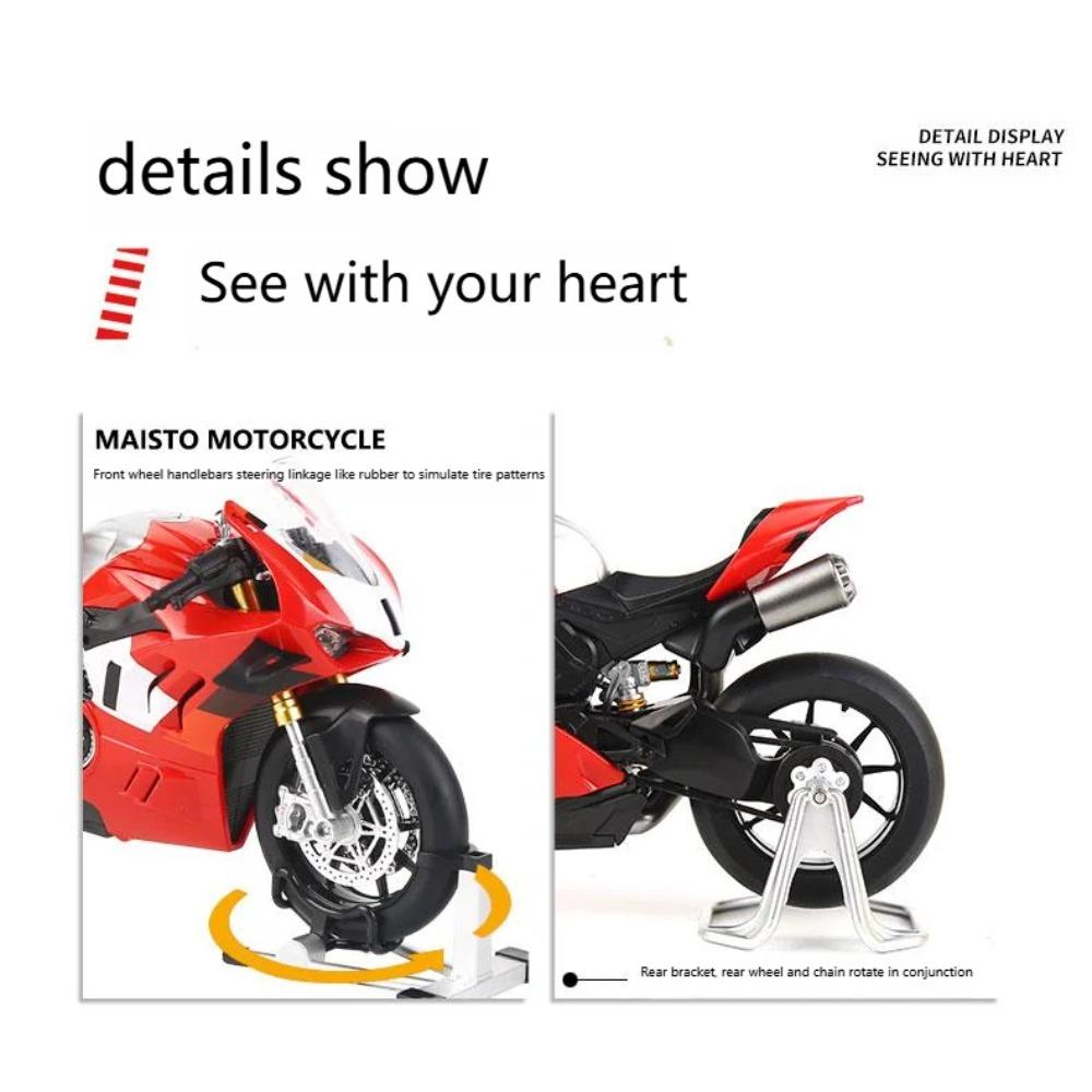 1/9 Ducati Panigale V4R High Performance Superbike Alloy Metal Diecast Model Motorcycle High Simulation Collectible Children Toy