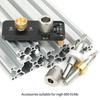 4 Piece Step Drill Sleeve Kit for Aluminum Extrusions M20 Threaded 6mm 8mm 10mm 14mm Holes 7mm Quick Release Design