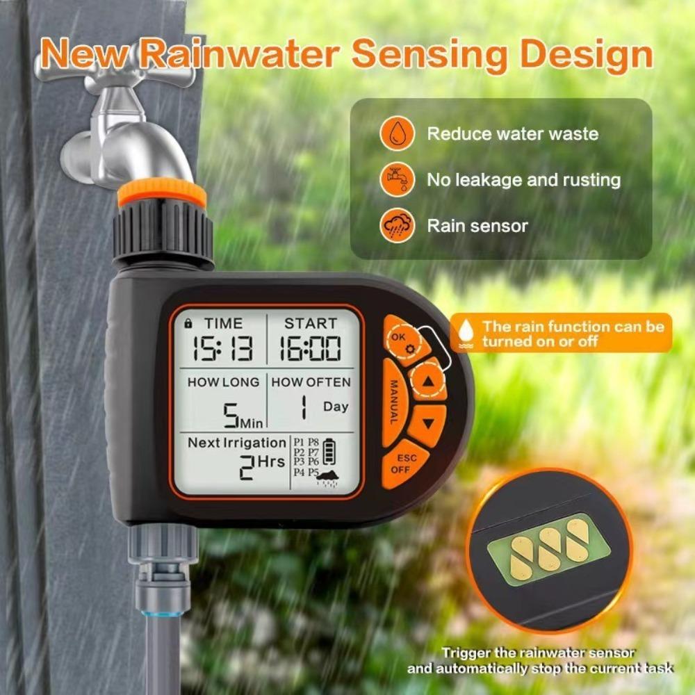 Water Saving Smart Timer Water Sprinkler Durable Faucet Hose Programmer For Outdoor Garden Farm
