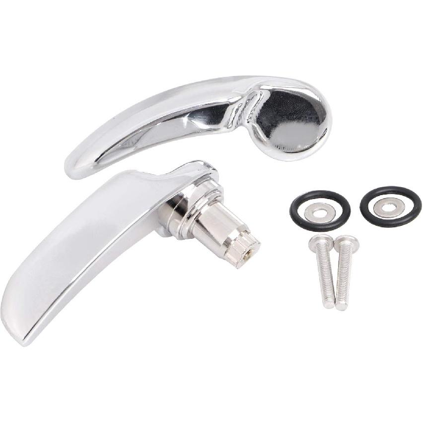 Chrome Saddlebag Latch Lid Lifter Handle Lever for Harley Touring Electra Glide Road King Street Glide Road Glide 2014-2023