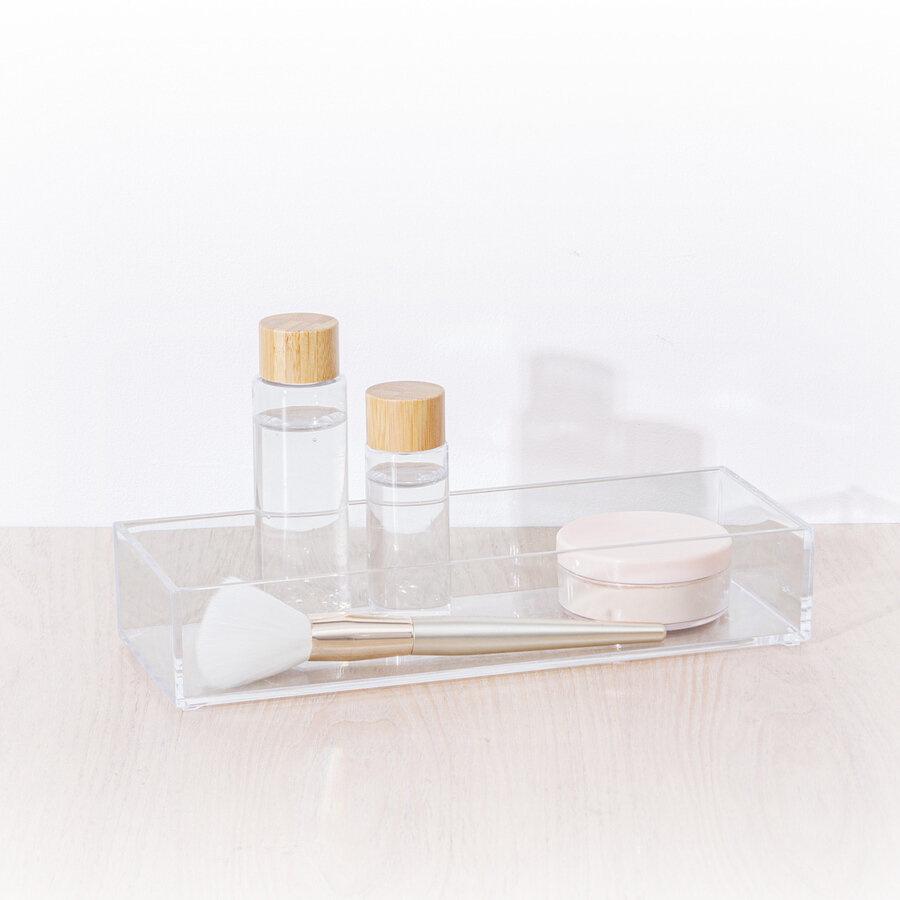 Bathroom Container Selena Transparent 25.6 X 9.6 X 4.8 Cm