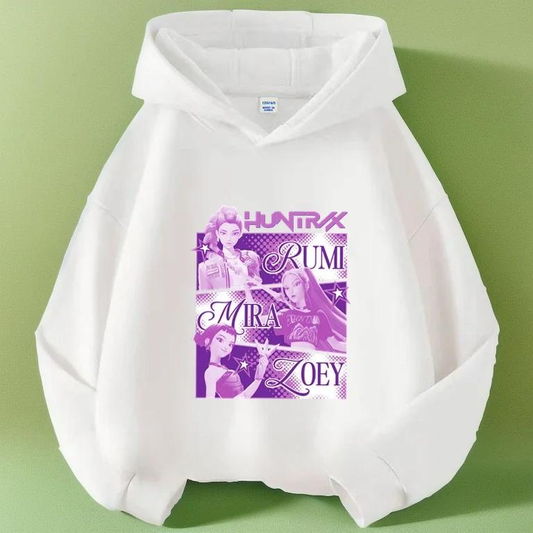 Hoodies Sweatshirts Girls Children's Cartoon Print Pattern Fashion T-shirt Casual Comfortable Short-sleeved Top Clothing