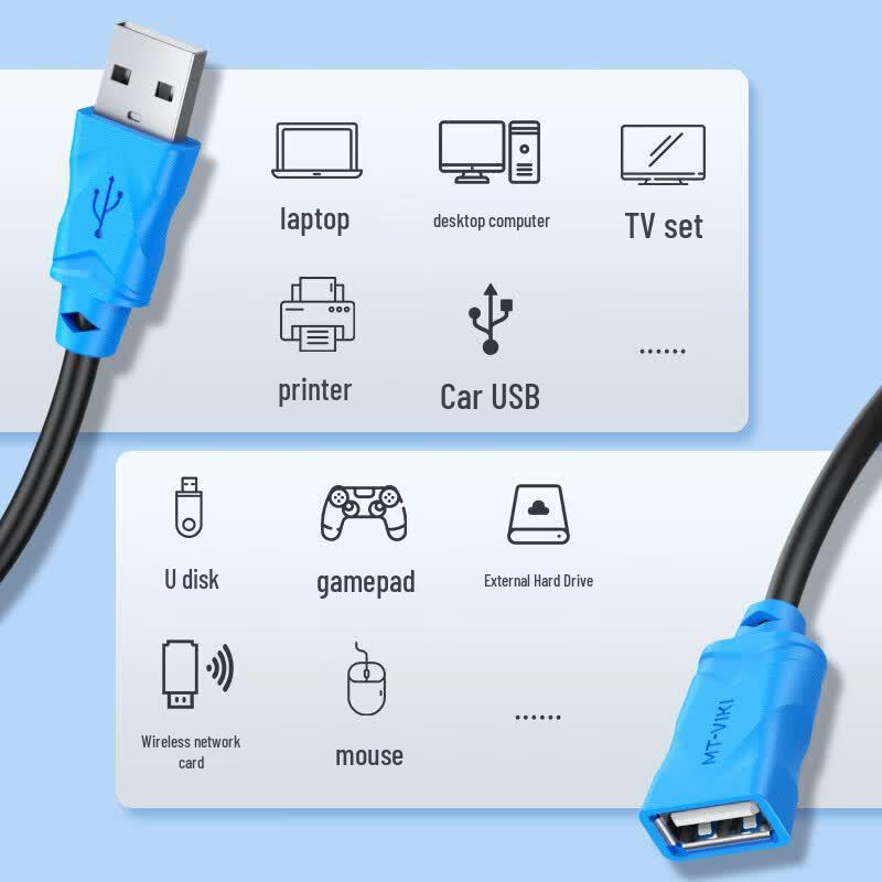 MT-viki USB 2.0 Active Extension Cable with Signal Booster