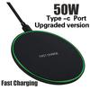 50W Wireless Charger For iPhone 14 15 16 17 Pro Xs Max Mini X Xr Induction Fast Charging Pad For Samsung S25 S26 S8 S9 S10 Note