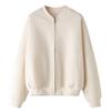 European & American Women's Style Zipper Pilot Jacket Hoodie Set