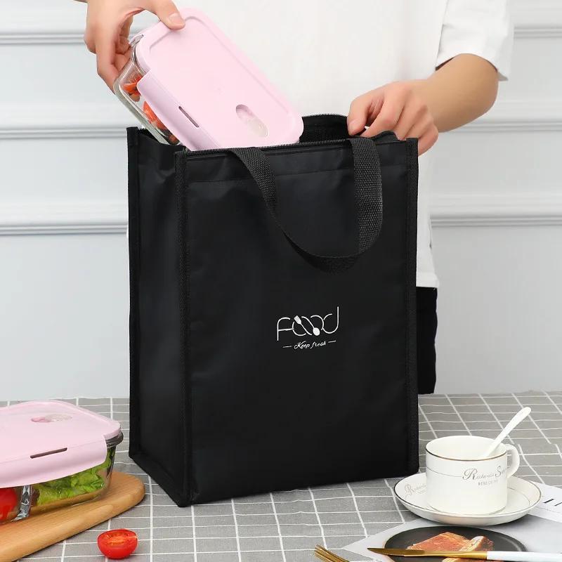 High-Capacity Portable Insulated Lunch Bag Thermal Insulation Lunch Box Bag,waterproof and Oil-proof Aluminum Foil Tote Bag