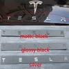 1 stk 3D ABS Logo Tesla Emblemer Bokstaver Bil Bagasjerom Merke Bakre Bokstavmerke Galvanisert For MODEL 3 MODEL S X Modifiserte tilbehør