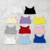 niannyyhouse 15cm Plush Clothes, Vest x 2, Cotton Doll Clothes, Vest, Dress-Up (White+Black, 15cm)