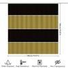Modern Minimalist Black Gold Shower Curtain Set for Bathroom Decor 3D Printed Waterproof Fabric Various Sizes Available