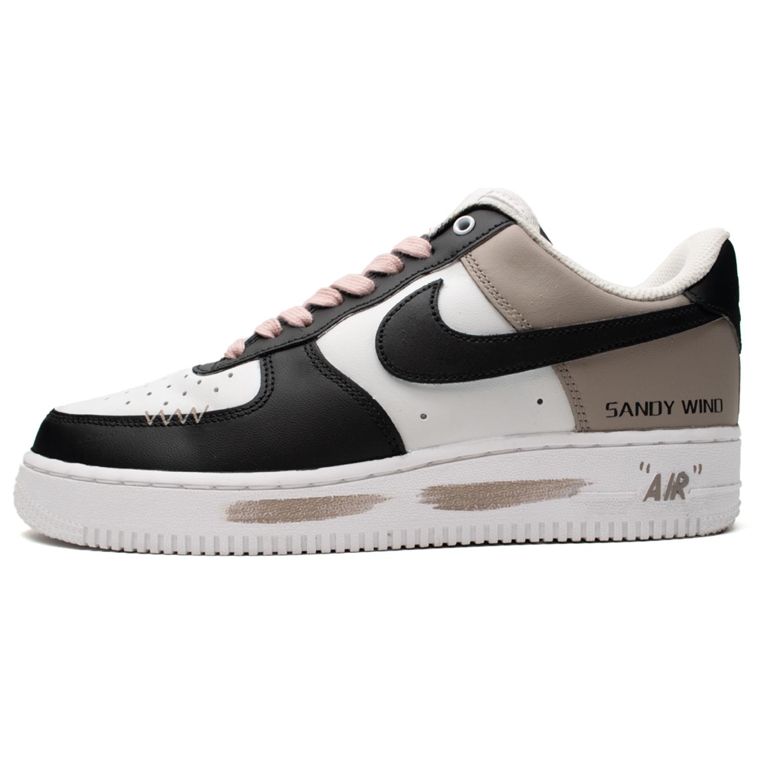 

Nike Air Force 1 Low Mocha No. 1 Leather Slip Resistant Cushioning Low top Skateboard Shoes Unisex Black White CW2288-111(Team98-) 41
