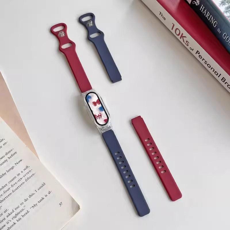 Stylish Multi-Function Sports Bracelet with Heart Rate Monitor and Custom Wallpaper – Perfect for Students