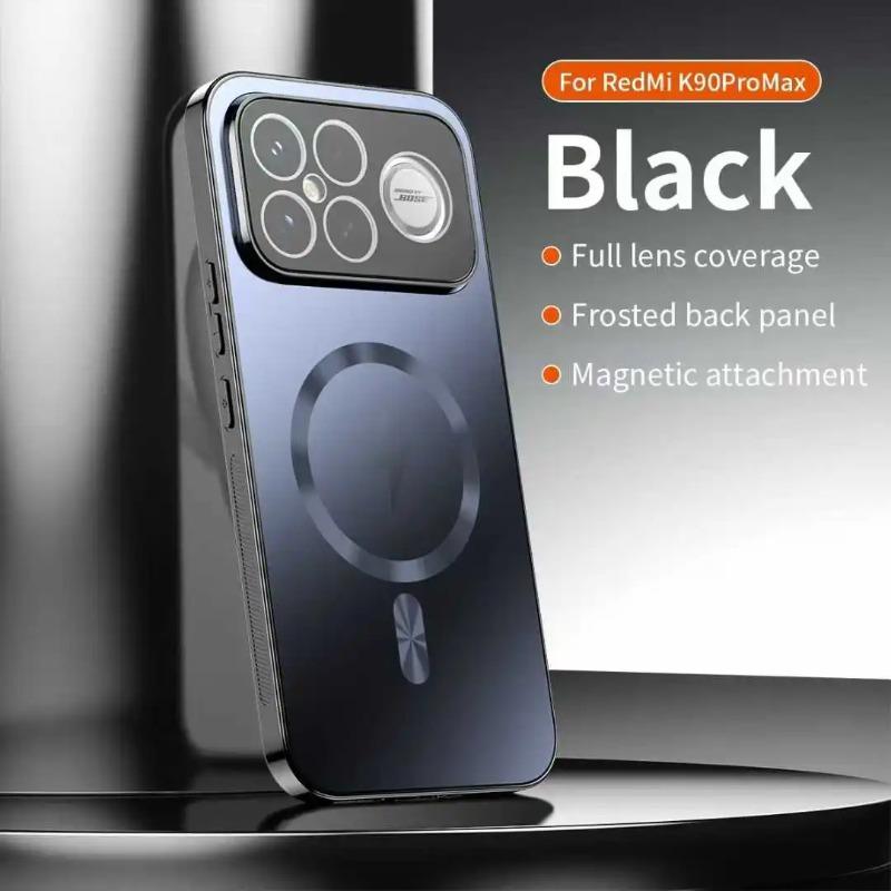 Per Xiaomi Poco F8 Pro F8 Ultra Custodia Pellicola Magnetica Protezione Lente Fotocamera per Ricarica Wireless Cover Posteriore Opaca Satinata