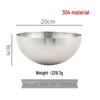 ZISIZ Korean Style Single Layer Stainless Steel Bowl