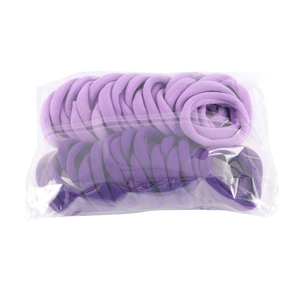 

Hair Ring Hair Bands Headwear Candy Color Korean Style Hair Rope Elastic Rubber Band Hair Accessories Women Ponytail Holder фиолетовый