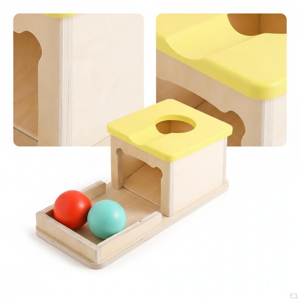 Shape Sorting Toy Box Montessori Object Permanence MultiFunctional for Young Children, Parents,