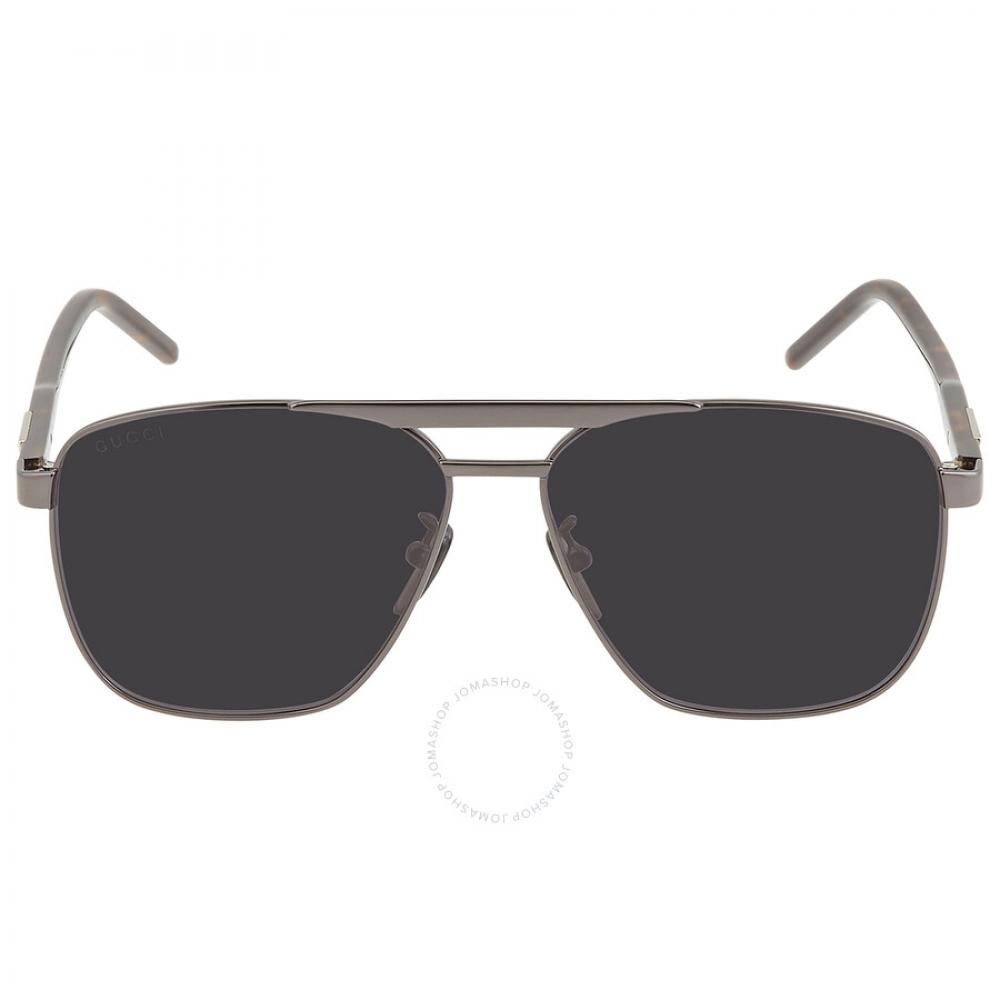 

Gucci Grey Navigator Men s Sunglasses GG1164S 001 58
