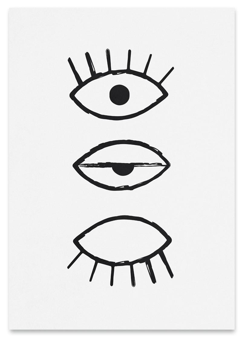 

Plakat ilustracja oko oczy 30x40 cm