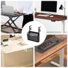 Metal Desk Storage Rack Adjustable Waterproof Under Table Organizer Space-Saving Storage Rack Under Shelf Organizer For Home