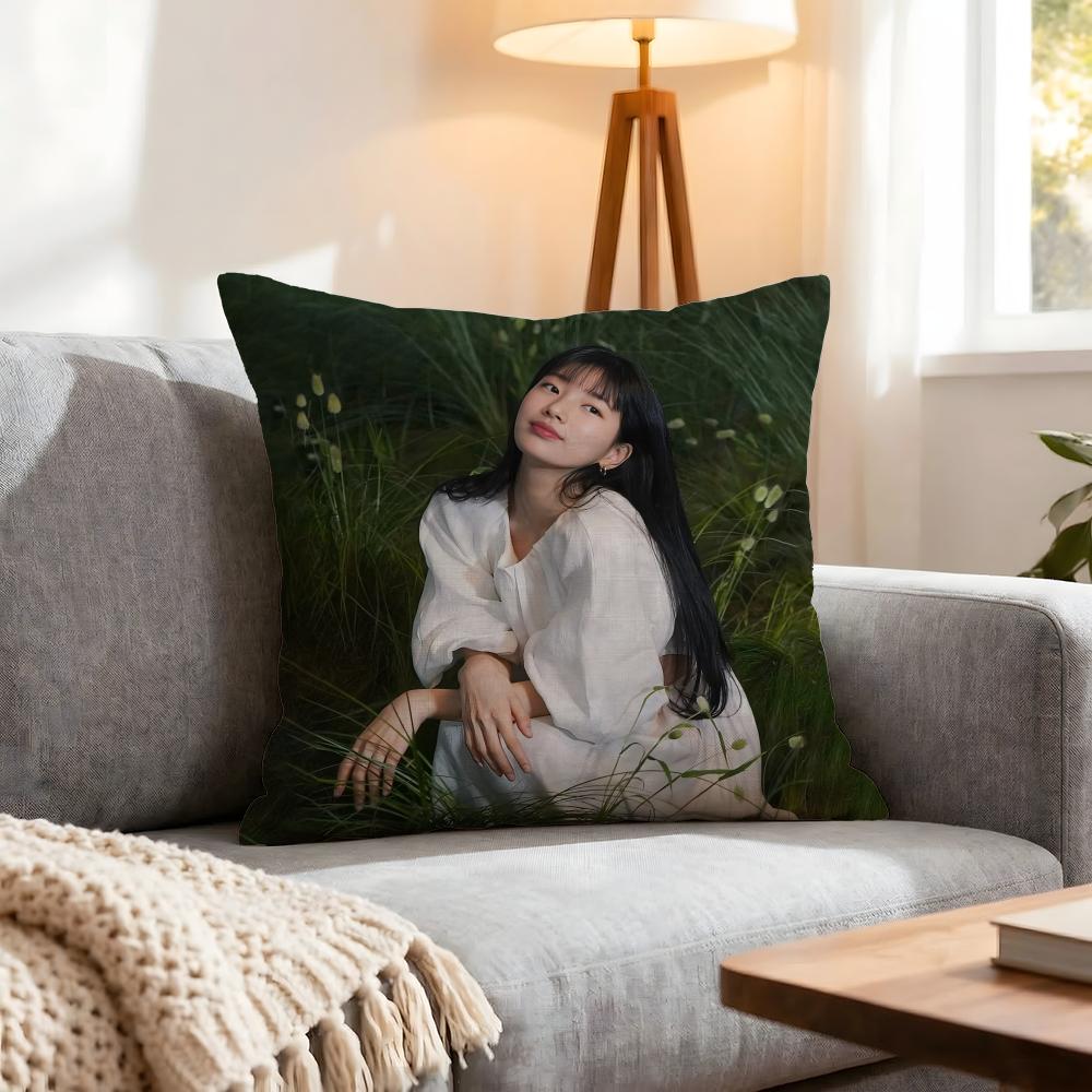 Star Bae Suzy Cushion Cover 1Pcs Decorative Covers Soft Cushion Case For Sofa Couch Decor 40X40 45X45 Pillowcases