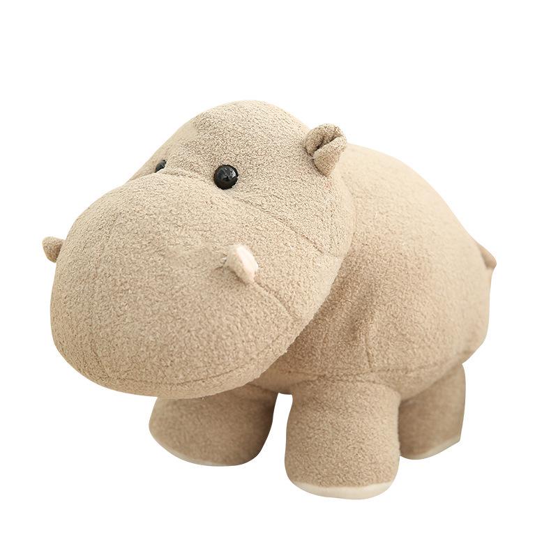 Adorable Hippo Elephant Plush Toy - Children's Soothing Doll & Zoo Animal Souvenir Gift