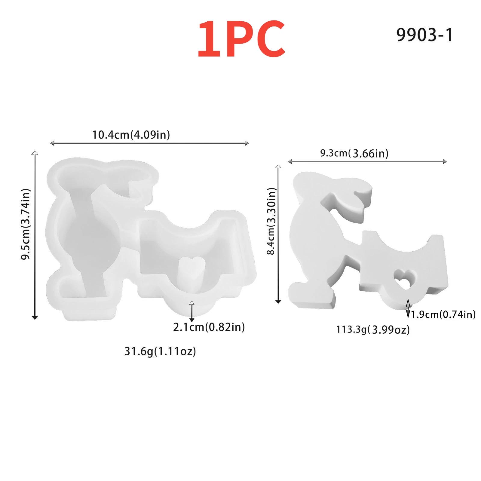

Силиконовая форма для эпоксидной смолы, пасхальное украшение, форма для гипсовых и цементных украшений, силиконовая форма для маленьких и больших кроликов, тянущих тележки