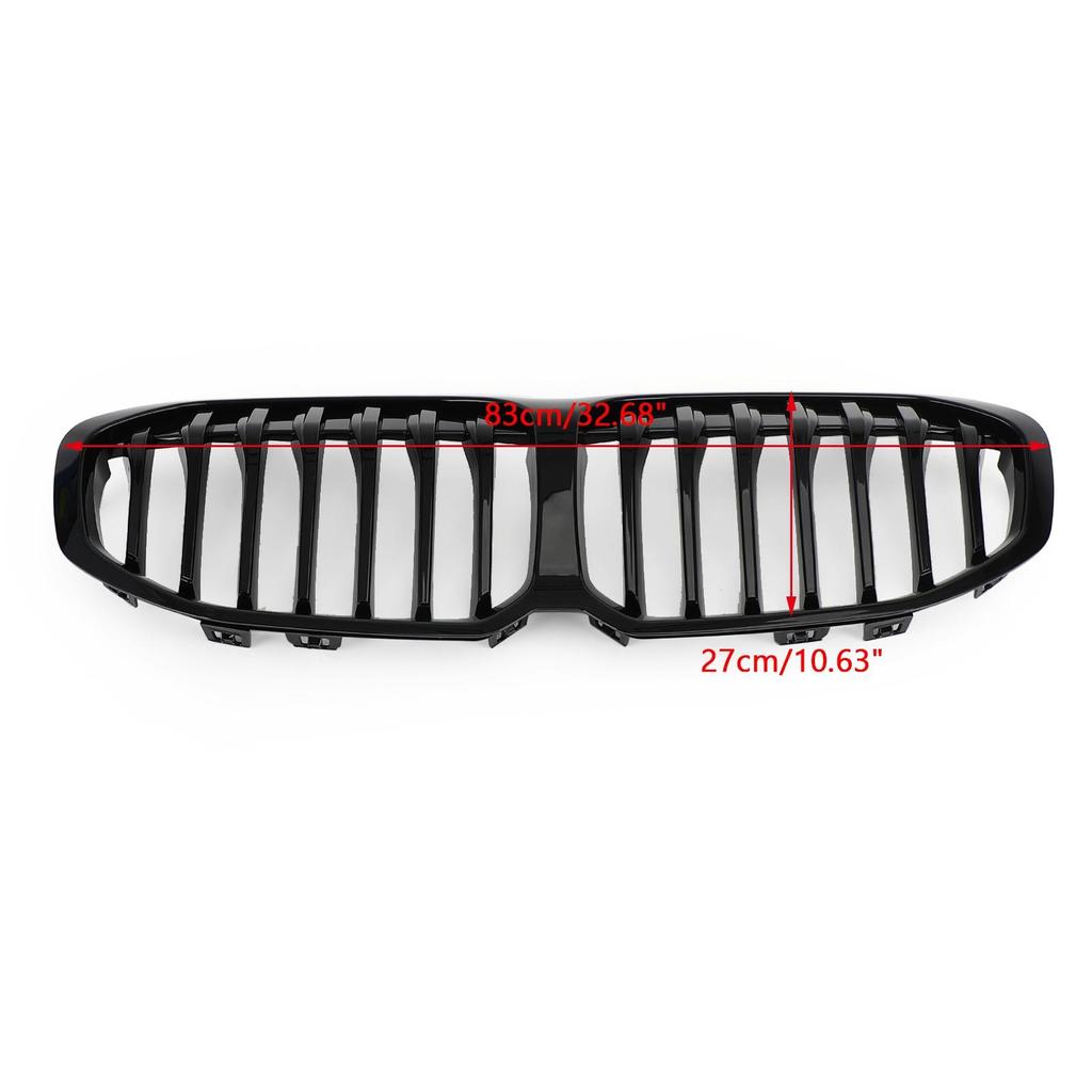 Gloss Black Front Replacement Hood Grille Bumpers Protection Fit BMW F40 1-Series 2019-2023