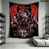 the warriors Wall Tapestry Aesthetic Wall Hanging Printed Fabric Blanket Decorative Tapestries for Bedroom Living Room Home Decor