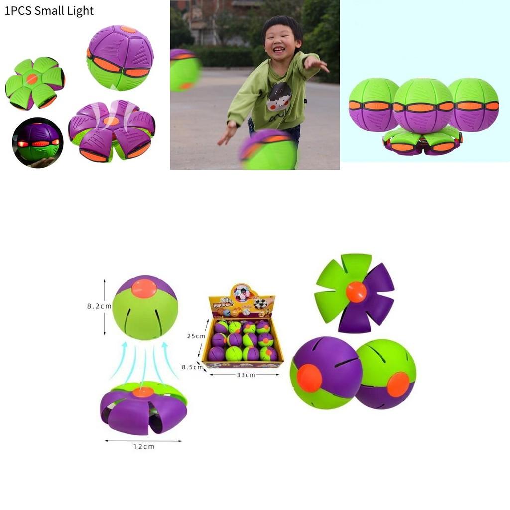 Colorful Carrot Flying Saucer Ball For Kids With Bouncing Light Up Features