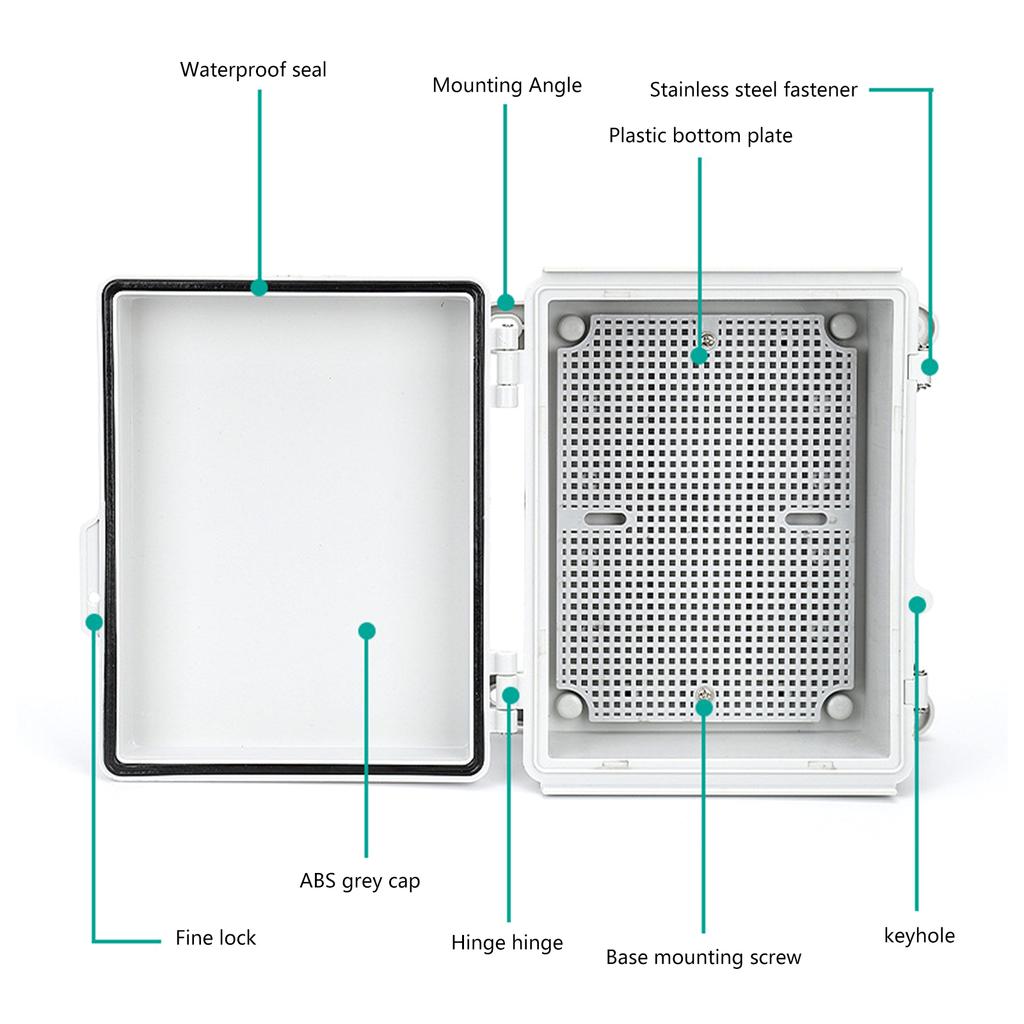 Kullanışlı Erişilebilir Dış Ortam Muhafazası Dış Ortam Elektrik Kutusu Su Geçirmez Toz Geçirmez Kapak Dış Ortam Elektrik Muhafazası