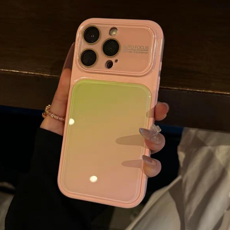 Three-dimensional Contrasting Color Large Window, Suitable for Apple 18promax Mobile Phone Case 17 All-inclusive 16 Anti-drop 1514