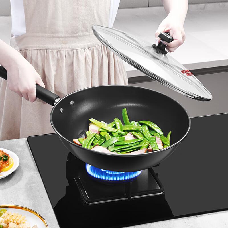 Kangbahe Jianjiu 32cm Fine Iron Wok Set