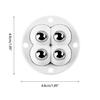 4Pcs Swivel Pulleys Self Adhesive Mini Swivel Wheels 360 Degree Rotation