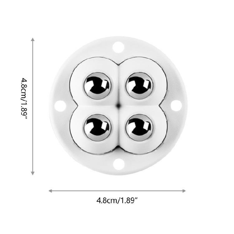 4Pcs Swivel Pulleys Self Adhesive Mini Swivel Wheels 360 Degree Rotation