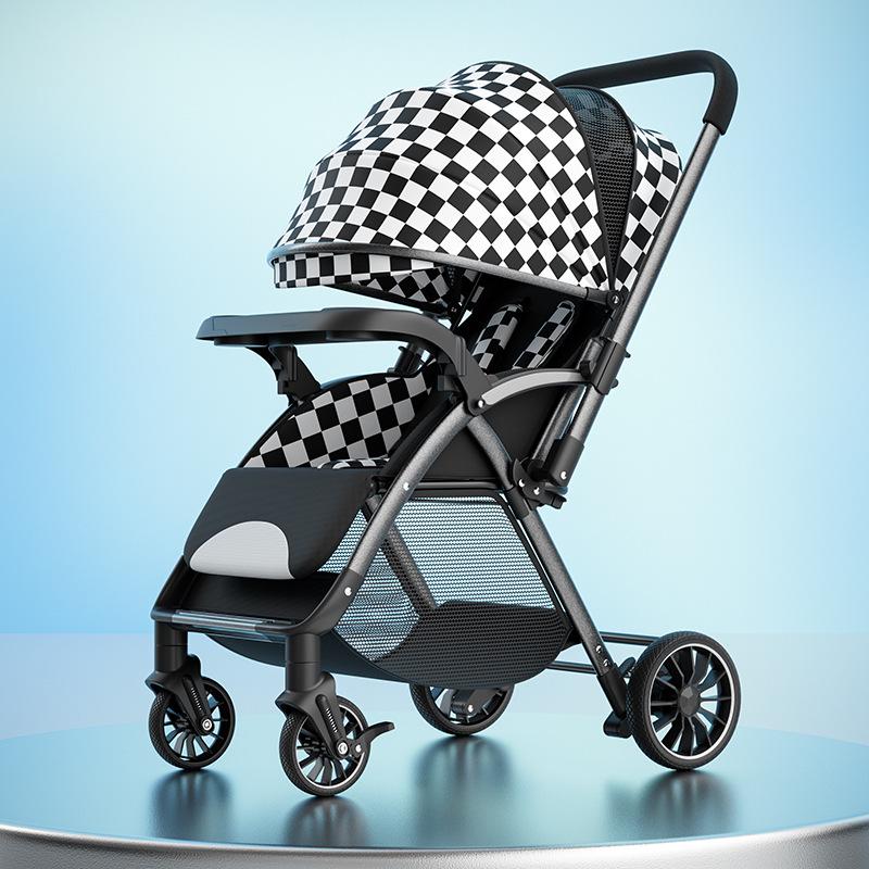 Wisesonle Two-Way Lightweight High-Landscape Baby Stroller