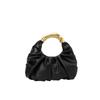 Fashi Borse da Donna Arricciate Manico in Metallo di Lusso Borse a Mano Lusso Morbido PU Pelle Piccola Borsa Tote Elegante Borsa a Pochette da Festa 2026