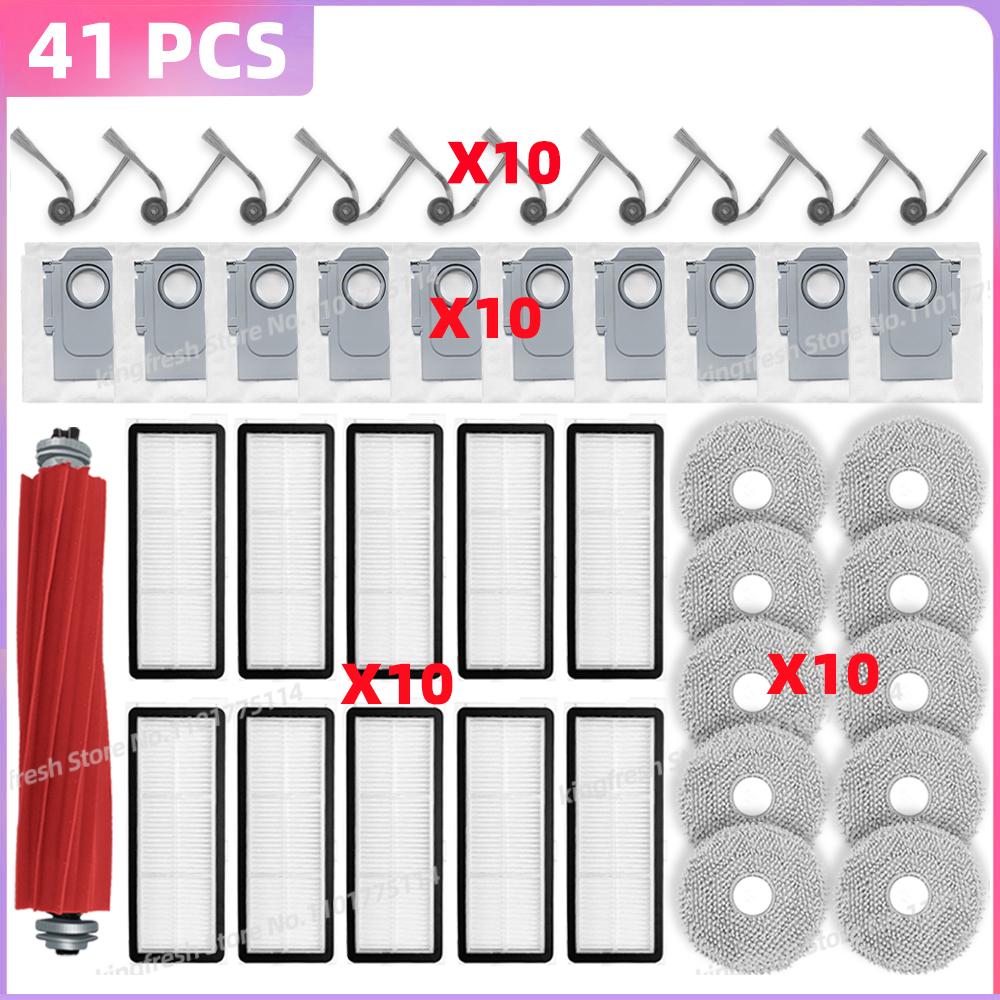 Adatto per ( Roborock QR 798 / QR 598 / QV 35A / QV 35S / Qrevo L ) Parti Spazzola Laterale Principale Filtro Sacchetto Mocio QR798 QR598 QV35A QV35S