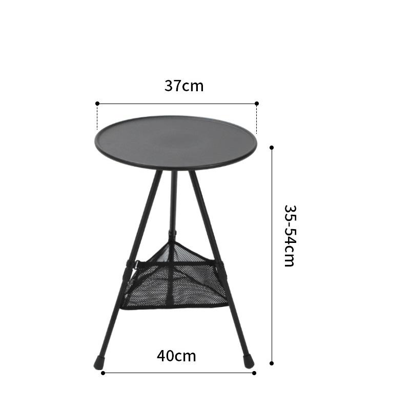 

240008 Outdoor Aluminum Alloy Small Round Table Folding Table Camping Liftable