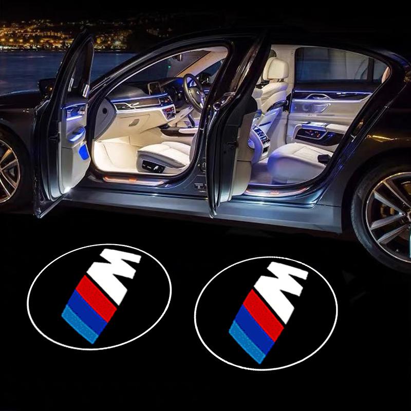 2PCS LED Car Door HD Laser Projector Light Door Welcome Lamp For BMW X4 X1 X3 X5 E46 M1 E90 M2 M5 M3 M Power F20 E60 Accessories