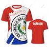Paraguay Flag Men Sports T-shirt Women Tees jersey for Soccer Football Running Bike Tennis Fitness Fans