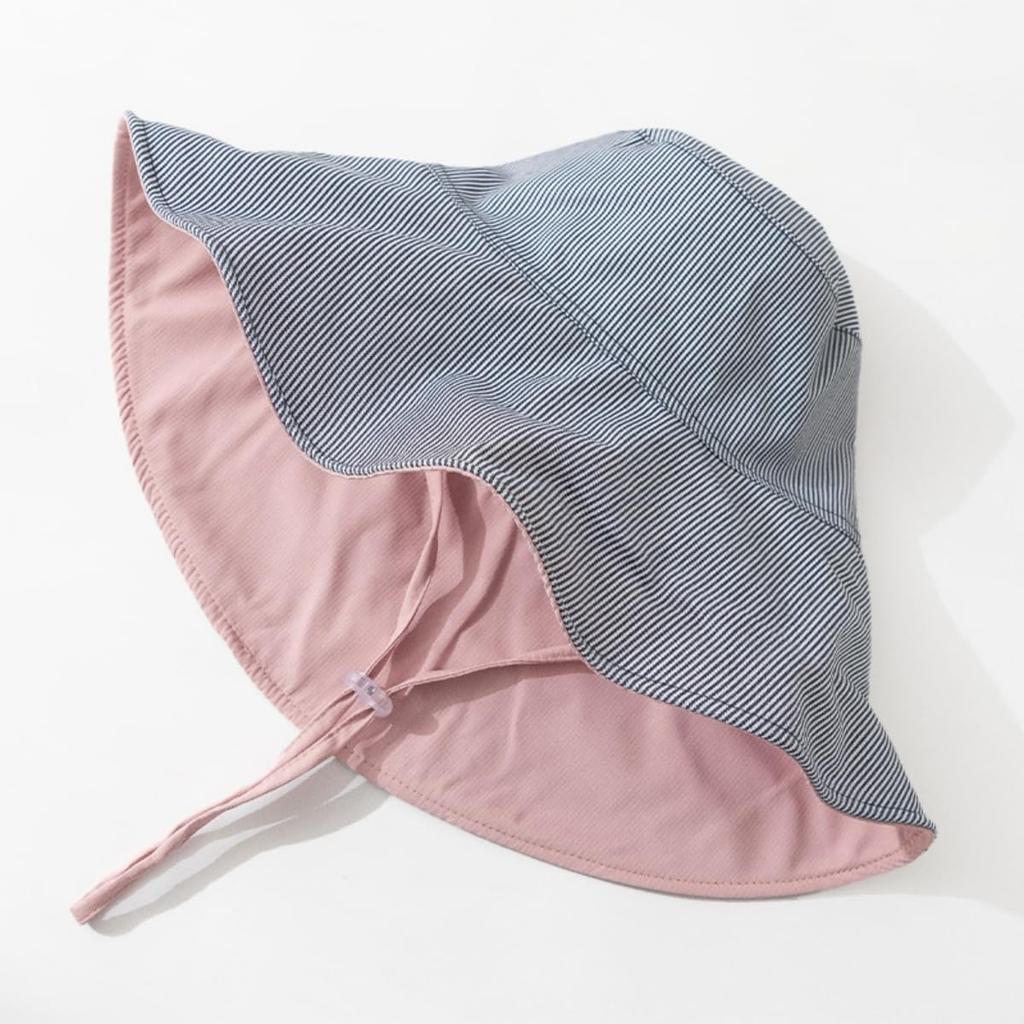 Reversible Foldable Wide UV Sun Wire UV Sunburn Face Slimming [Qzkouma] Women's Hat, Brim, Protection, Hat, Double-Sided Use, Insert, Protection,