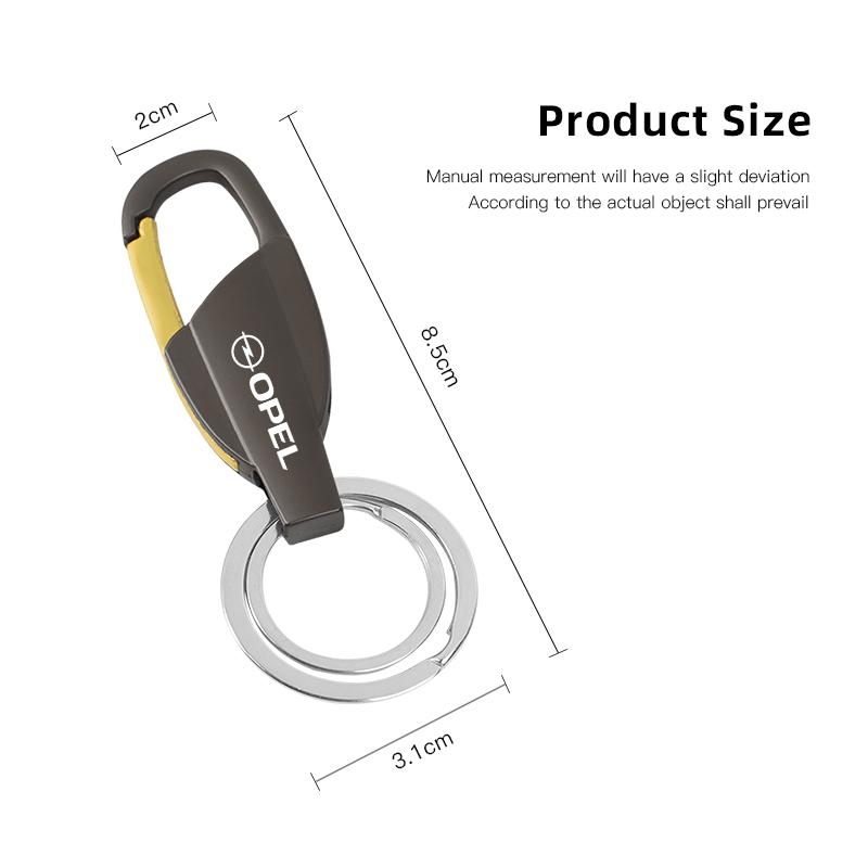 Car Zinc Alloy Key Ring Customize Emblem Keychain For Opel Astra Insignia Vivaro Corsa Mokka Zafira Vectra OPC Vauxhall Meriva