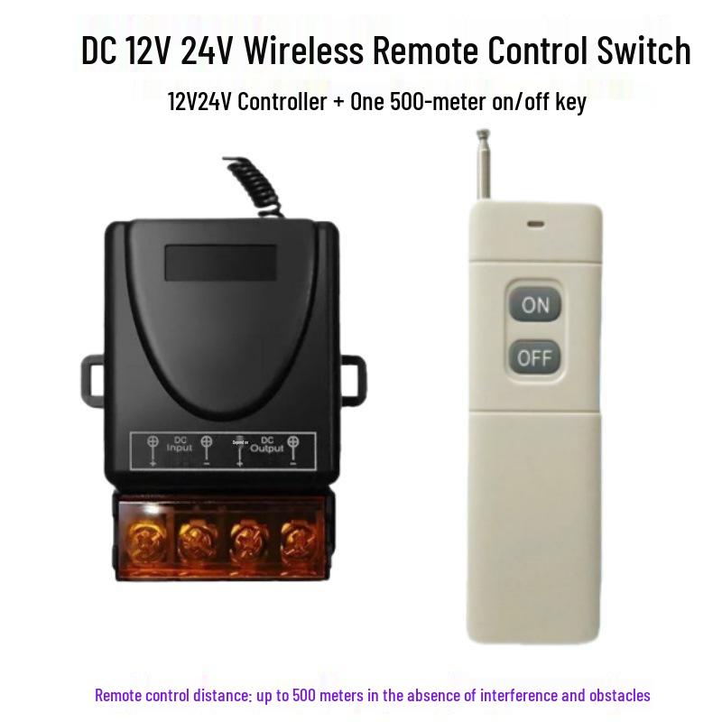 Multi-Voltage Wireless Remote Control Switch for Water Pumps and Electric Vehicle Lighting