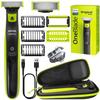 Electric Shaver - Philips - OneBlade QP2724 10 - Face and Body - Case - 2 Body Combs - Waterproof