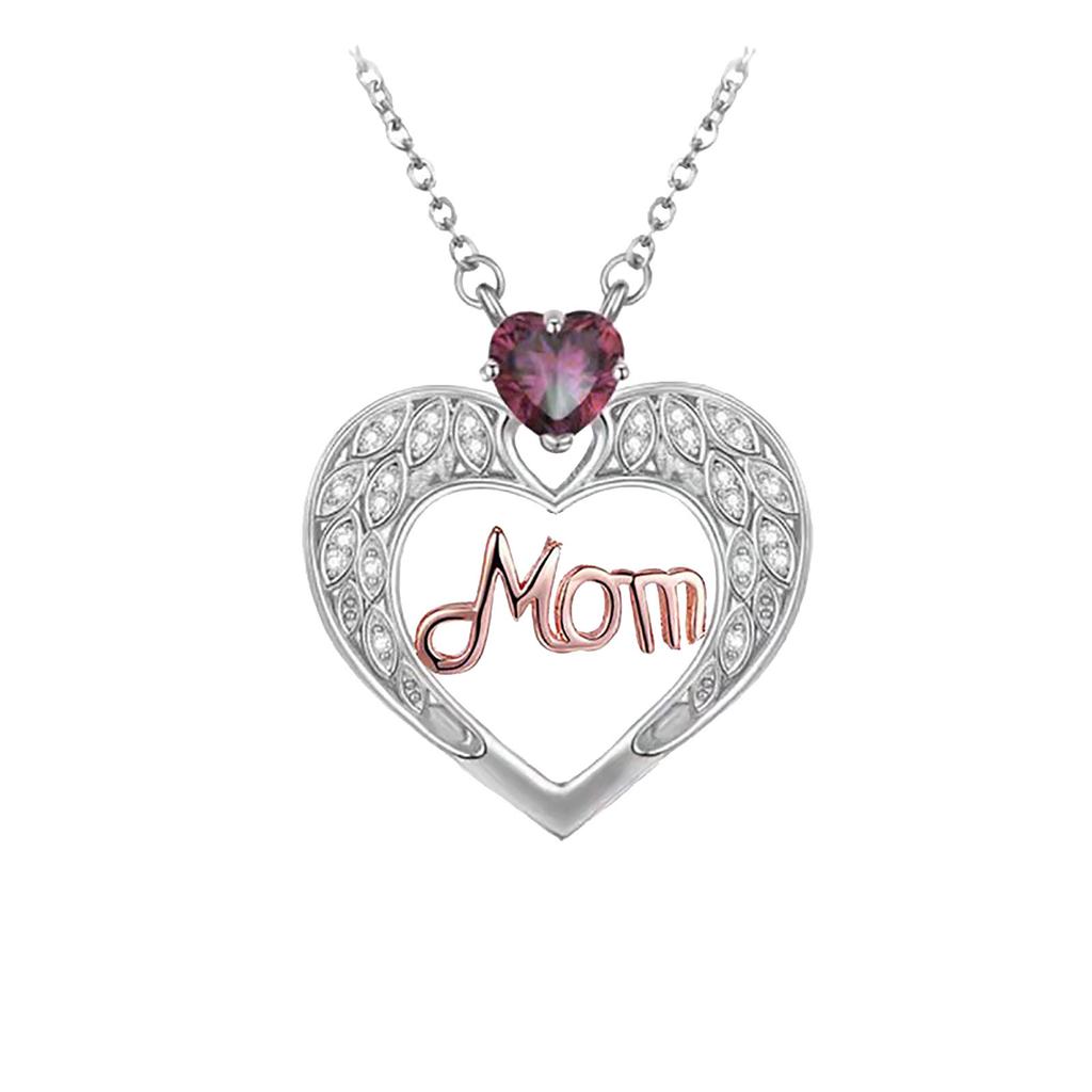 Jewelry Mother Plot MOM Love Pendant Necklace Female Niche- Design Sense Summer Clavicle Chain Jewelry