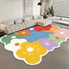 Colorful Flower Carpet Doormat Welcome Mat Large Area Rug Living Room Carpet Sofa Carpet Soft Rug For Bedroom Warm Home D