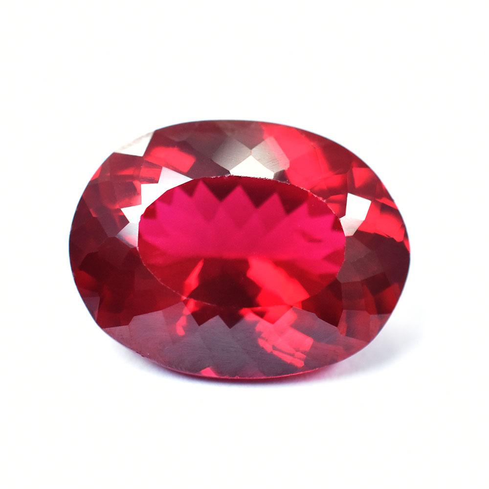 Natural Red Ruby Loose Gemstone 19.35 Ct Oval Cut Ideal for Jewelry Making and Gem Collections