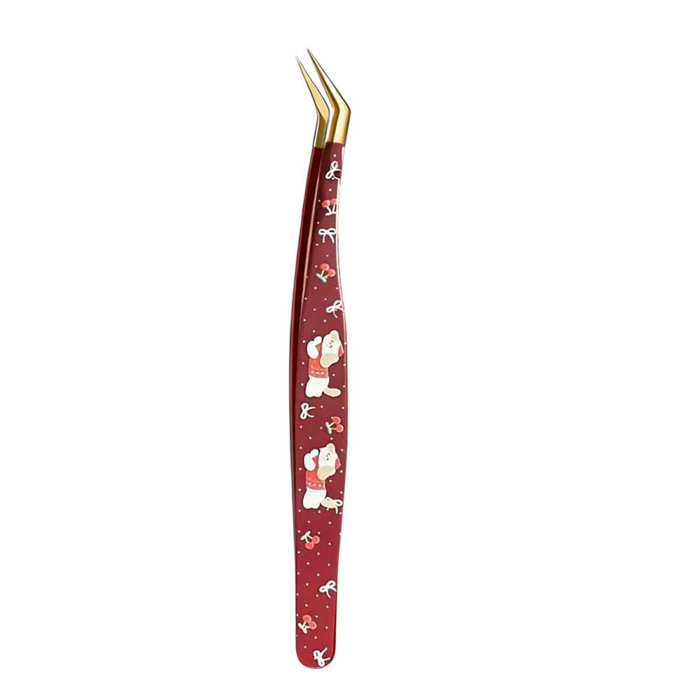 

Stainless Steel False Eyelash Tweezers Anti-static Lashes Extension Tweezer Beauty Makeup Tools Style 1